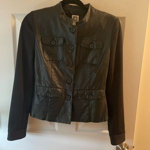 Anne Klein Faux Leather Jacket